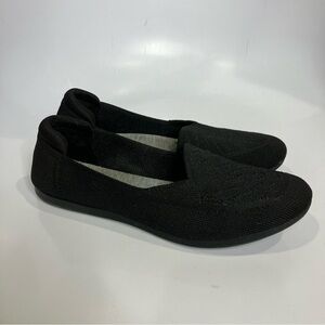 Clarks black knit flats casual women’s size 7